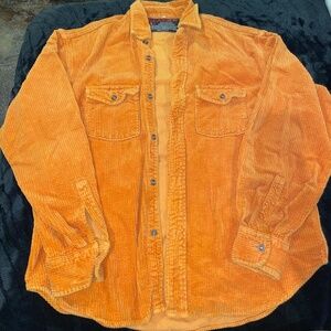 Orange corduroy jacket